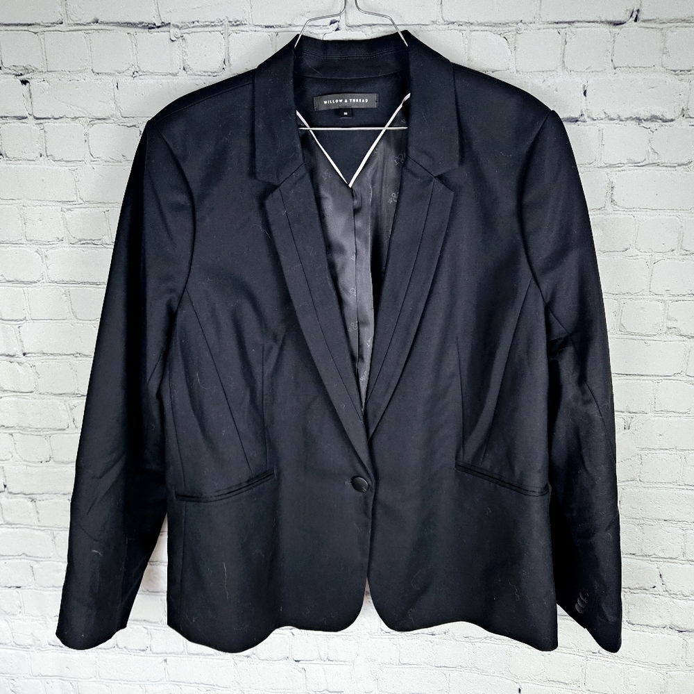 WILLOW & THREAD | 1 button lined blazer jacket